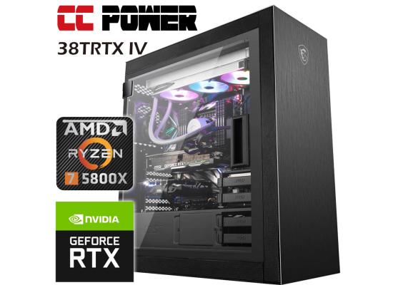 CC Power 38TRTX IV Gaming PC 5Gen AMD Ryzen 7 w/ RTX 3080 TI Liquid Cooled